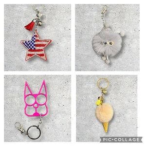 New! Choose One Bag Charm/Keychain